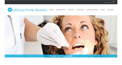 Desktop Screenshot of lifelongdentistry.com